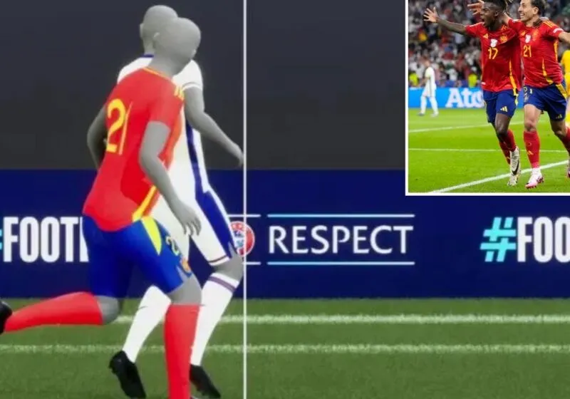 pha phạm lỗi gây tranh cãi chung kết Euro 2024